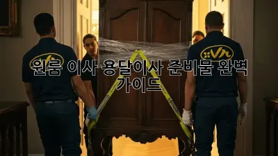 원룸 이사, 용달이사 준비물 완벽 가이드!